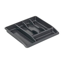 Addis 510855 Plastic Drawer Organiser, Metallic, 40 X 38.5 X 6 Cm - thumbnail 2