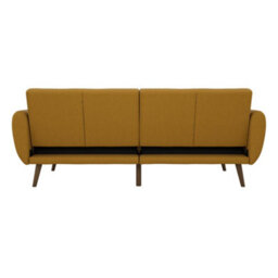 Novogratz Dorel Home Brittany Sofa Bed In Linen Look Mustard - thumbnail 4