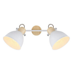 Luminosa Lighting Luminosa Wiho Twin Ceiling Spotlight White 2X E27 - thumbnail 4