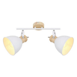 Luminosa Lighting Luminosa Wiho Twin Ceiling Spotlight White 2X E27 - thumbnail 3