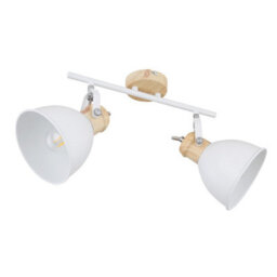 Luminosa Lighting Luminosa Wiho Twin Ceiling Spotlight White 2X E27 - thumbnail 2