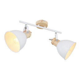 Luminosa Lighting Luminosa Wiho Twin Ceiling Spotlight White 2X E27