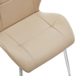 Furniture in Fashion Darcy Taupe Faux Leather Dining Chairs In A Pair - thumbnail 3