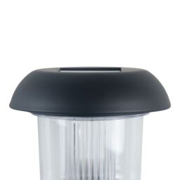 Black Solar-Powered Integrated Led Outdoor Round Wall Light, Pack Of 1 - thumbnail 4