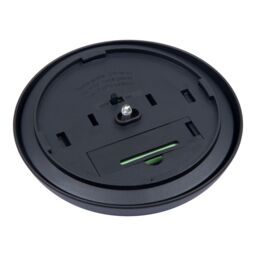 Black Solar-Powered Integrated Led Outdoor Round Wall Light, Pack Of 1 - thumbnail 5