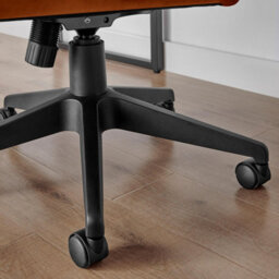 Furniturebox Uk Centro Burnt Orange Velvet Reclining Office Chair - thumbnail 7