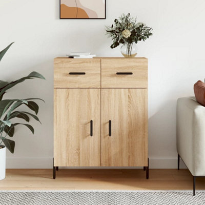 Berkfield Sideboard Sonoma Oak 69.5X34X90 Cm Engineered Wood - image 1