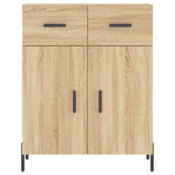 Berkfield Sideboard Sonoma Oak 69.5X34X90 Cm Engineered Wood - thumbnail 6
