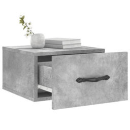 Berkfield Wall-Mounted Bedside Cabinets 2 Pcs Concrete Grey 35X35X20 Cm - thumbnail 4
