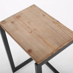 Modern Urban Metal Firewood Nest Of 3 Tables - thumbnail 4