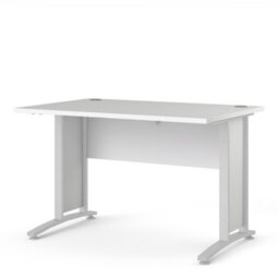 Furniture To Go Prima Desk 120 Cm In White With White Legs - thumbnail 3