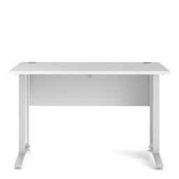 Furniture To Go Prima Desk 120 Cm In White With White Legs - thumbnail 2