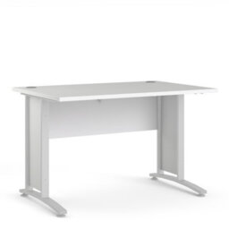 Furniture To Go Prima Desk 120 Cm In White With White Legs - thumbnail 1