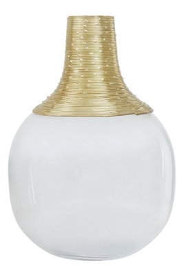 Orsina Glynn Glass And Gold Small Vase - image 1