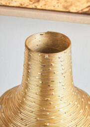 Orsina Glynn Glass And Gold Small Vase - thumbnail 4