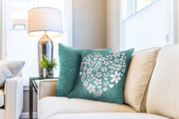 Love Heart Cushion Cover In Aqua Teal - thumbnail 2
