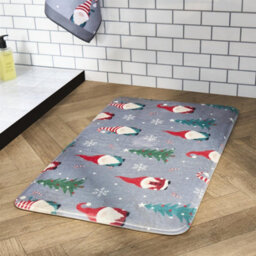 OHS Christmas Gonk Embossed Bath Mats Non-Slip Shower Rug - thumbnail 2