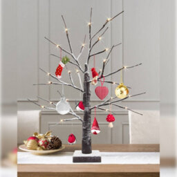 Long Life Lamps Company Led Indoor Christmas Brown Tree Snow Effect Miniature 60Cm Mains And Battery Operated Tree04 - thumbnail 8