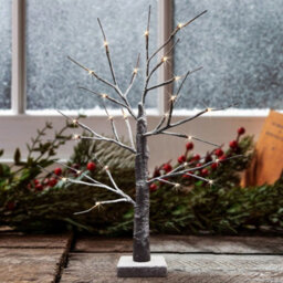 Long Life Lamps Company Led Indoor Christmas Brown Tree Snow Effect Miniature 60Cm Mains And Battery Operated Tree04 - thumbnail 9