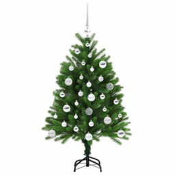 Vidaxl Christmas Tree With 150 Leds With Stand Green 120 Cm Pe - thumbnail 4