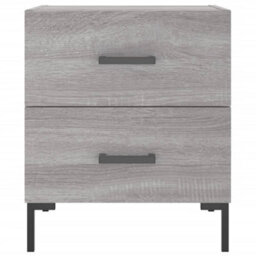 Berkfield Bedside Cabinet Grey Sonoma 40X35X47.5 Cm Engineered Wood - thumbnail 6