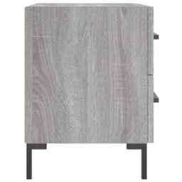 Berkfield Bedside Cabinet Grey Sonoma 40X35X47.5 Cm Engineered Wood - thumbnail 7