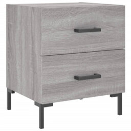 Berkfield Bedside Cabinet Grey Sonoma 40X35X47.5 Cm Engineered Wood - thumbnail 2