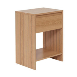 Home Stuff Plus Mdf Bedside Table Bedside Cabinet Nightstand With Drawer And Shelve For Bedroom, Livingroom 40X29.5X55 Cm - thumbnail 9