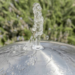 Primrose Outdoor Stainless Brushed Steel Water Feature Sphere 60Cm - thumbnail 6