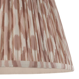 Loops Elegant 2 Pack Of 40Cm Handcrafted Lamp Shades In Neutral Ikat Design - thumbnail 3