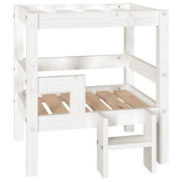 Walplus Dog Bed White 55.5X53.5X60 Cm Solid Wood Pine - thumbnail 2