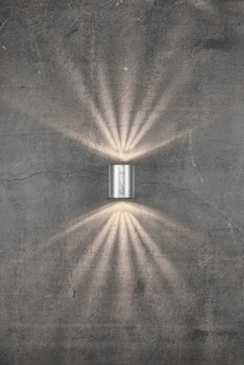 Nordlux Canto Outdoor Galvanized Steel Wall Light Coastal/marine Safe Silver,mains Led - image 1