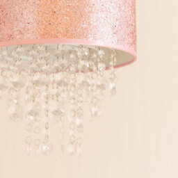 Valuelights Bonita Pair Of Pink Glitter And Jewel Droplet Ceiling Lamp Shades - thumbnail 4