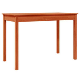 Berkfield Dining Table Wax Brown 110X55X75 Cm Solid Wood Pine - thumbnail 2