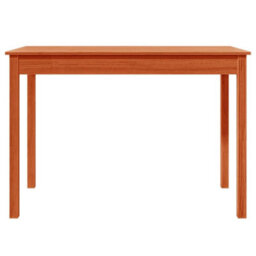 Berkfield Dining Table Wax Brown 110X55X75 Cm Solid Wood Pine - thumbnail 5