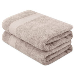 Aten Homeware Cafe Luxury Egyptian Cotton Bath Towels - 70X140Cm - 2 Pack - thumbnail 1