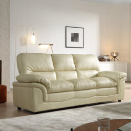 Furniture Instore Verona Cream Leather Aire  3+1+1 Seater Sofa Set Is A Stylish And Practical - thumbnail 2