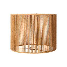 Emitto Lampshade Boho Woven Paper Rope Wide Compatibility,iron Frame Yellow - thumbnail 2