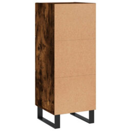 Berkfield Modern Sideboard Smoked Oak 34.5X34X90 Cm Engineered Wood - thumbnail 8