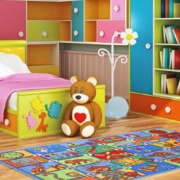 Bravich Alphabet Play Mat Nursery Play Room Non Slip Rug - 133X200Cm - thumbnail 2