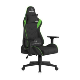 RB UK Nautilus Designs Ltd Black Pu Leather Recliner Computer Gaming Office Chair With 4D Adjustable Arms