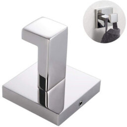 Square Stainless Steel Hook For Bath Towels, Clothes, Hand Towels, Coats, Dresses, Wardrobes, Closets - thumbnail 2