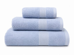 Bellissimo Home Regal Cotton Hand Towel Pair Light Blue