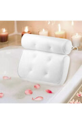 Luxury Non Slip Waterproof Bathtub Headrest Spa Pillow Cushion - thumbnail 4