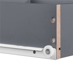 Yaheetech Grey 2-Piece 3-Drawer Wooden End Table Set With Metal Handles For Bedroom - thumbnail 9