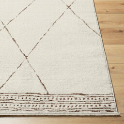 Livabliss Freud-Modern Ivory Brown High Pile Living Dining Bedroom Rug 140 X 200 Cm Easy Care, Non Shedding - thumbnail 5