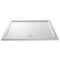 Hudson Reed Rectangular Acrylic Capped Abs Pu Shower Tray White Slip Resistant Contemporary Lifetime 1400X800X40mm - thumbnail 2