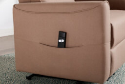 More4Homes Clifton Electric Fabric Single Motor Rise Recliner Lift Mobility Tilt Chair (Mocha) - thumbnail 7