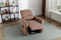 More4Homes Clifton Electric Fabric Single Motor Rise Recliner Lift Mobility Tilt Chair (Mocha) - thumbnail 8