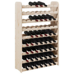Walplus Wine Rack 72.5X25X111.5 Cm Solid Wood Pine - thumbnail 4
